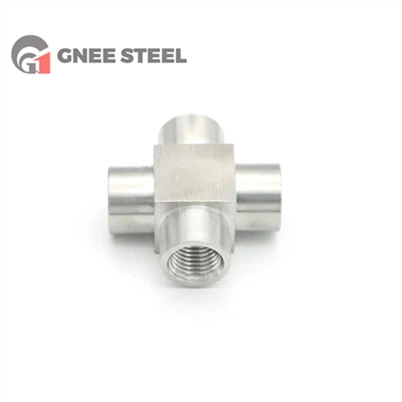 אביזר צינור נירוסטה SUS 201 ארבעה כיוונים